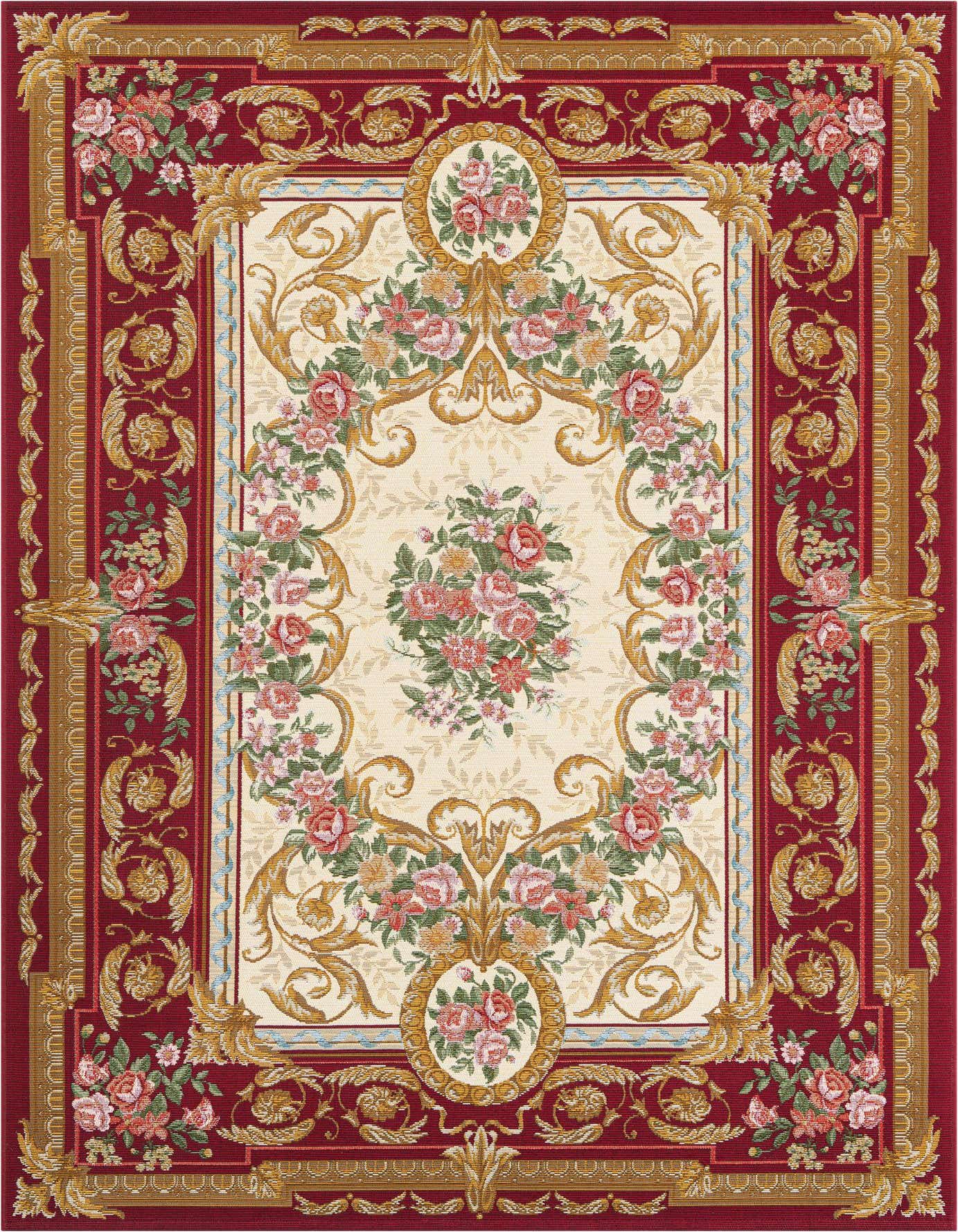 5' x 8' Easy-Clean Traditional Indoor / Outdoor Rug