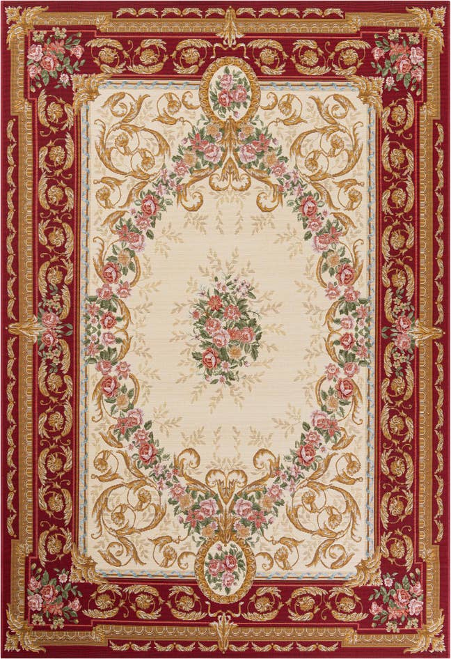 Detail image of 6' x 9' Easy-Clean Traditional Indoor / Outdoor Rug