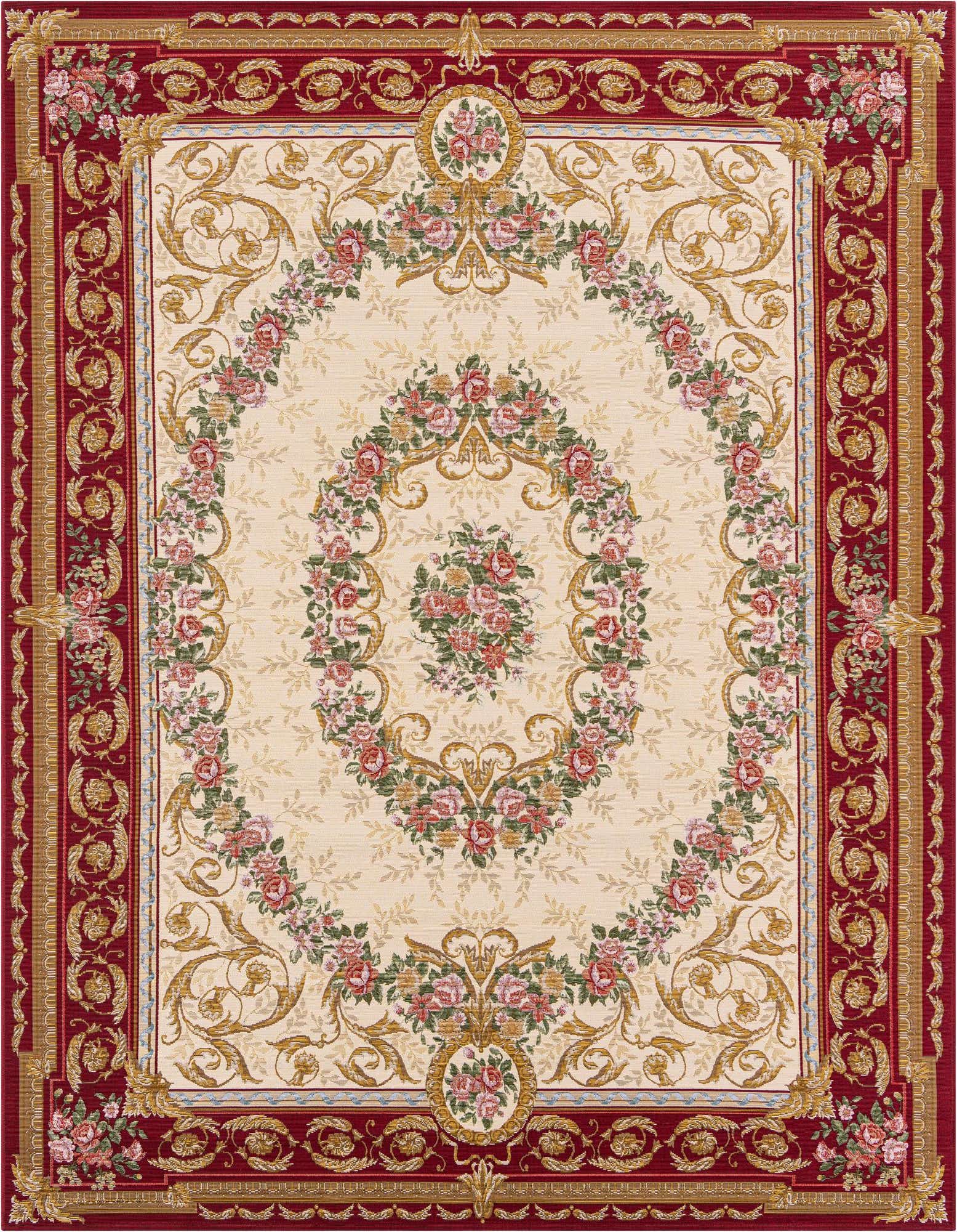 7' 10 x 10' Easy-Clean Traditional Indoor / Outdoor Rug