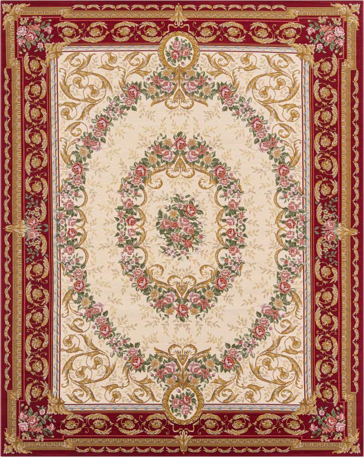7' 10 x 10' Easy-Clean Traditional Indoor / Outdoor Rug