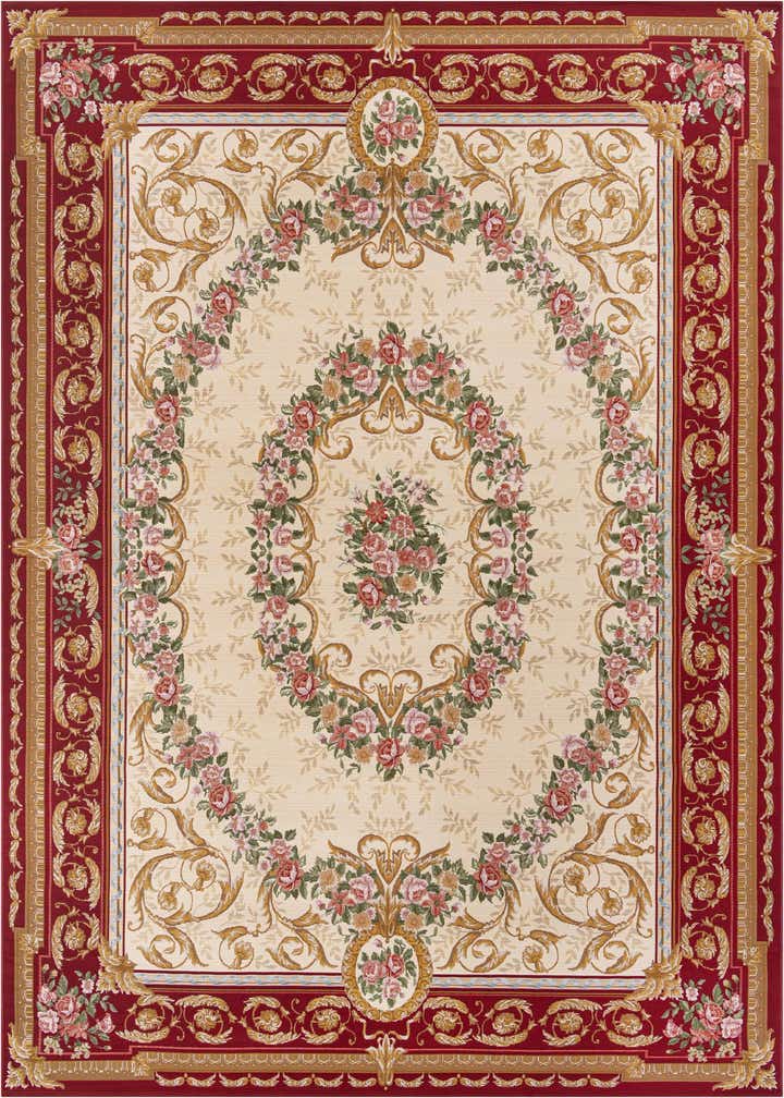 9' x 12' Easy-Clean Traditional Indoor / Outdoor Rug