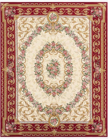 7' 10 x 10' Easy-Clean Traditional Indoor / Outdoor Rug