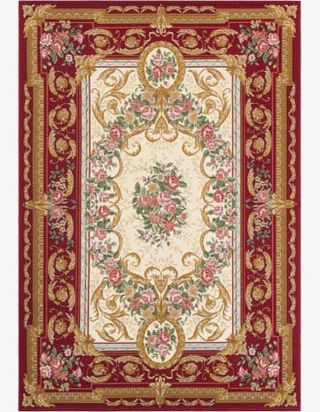 5' x 8' Easy-Clean Traditional Indoor / Outdoor Rug