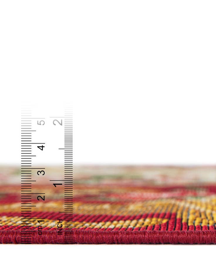 Detail image of 2' 7 x 10'  Washable Traditional Indoor / Outdoor Runner Rug