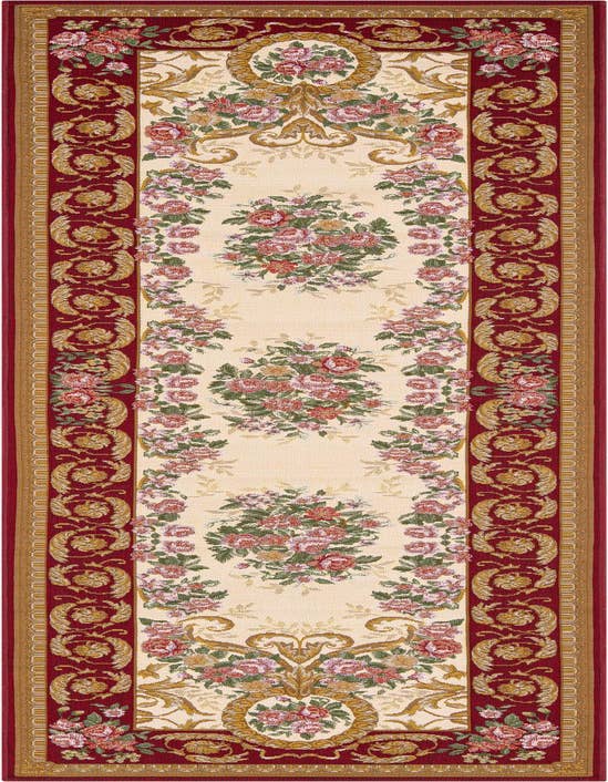 Detail image of 2' 7 x 10' Easy-Clean Traditional Indoor / Outdoor Runner Rug