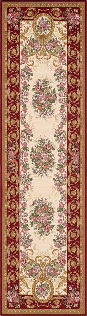 2' 7 x 10' Easy-Clean Traditional Indoor / Outdoor Runner Rug