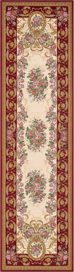 Detail image of 2' 7 x 10' Easy-Clean Traditional Indoor / Outdoor Runner Rug