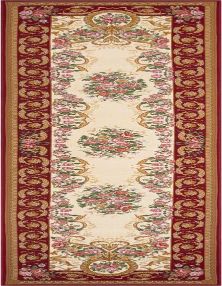 Detail image of 2' 7 x 12' Easy-Clean Traditional Indoor / Outdoor Runner Rug