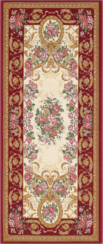 Detail image of 2' x 5' Easy-Clean Traditional Indoor / Outdoor Runner Rug