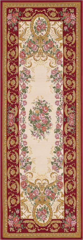 2' x 6' Easy-Clean Traditional Indoor / Outdoor Runner Rug