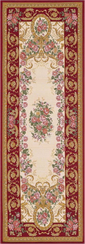 Detail image of 2' x 6' Easy-Clean Traditional Indoor / Outdoor Runner Rug