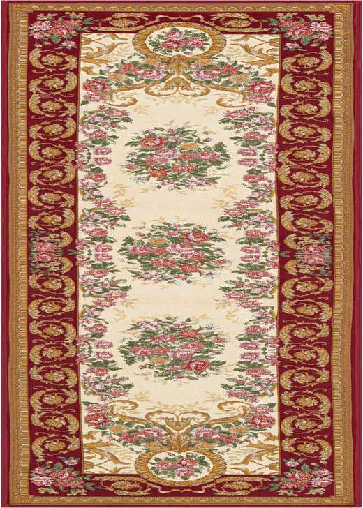 2' x 8' Easy-Clean Traditional Indoor / Outdoor Runner Rug