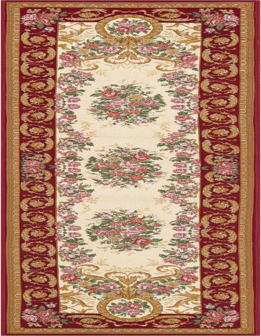 Detail image of 2' x 8' Easy-Clean Traditional Indoor / Outdoor Runner Rug