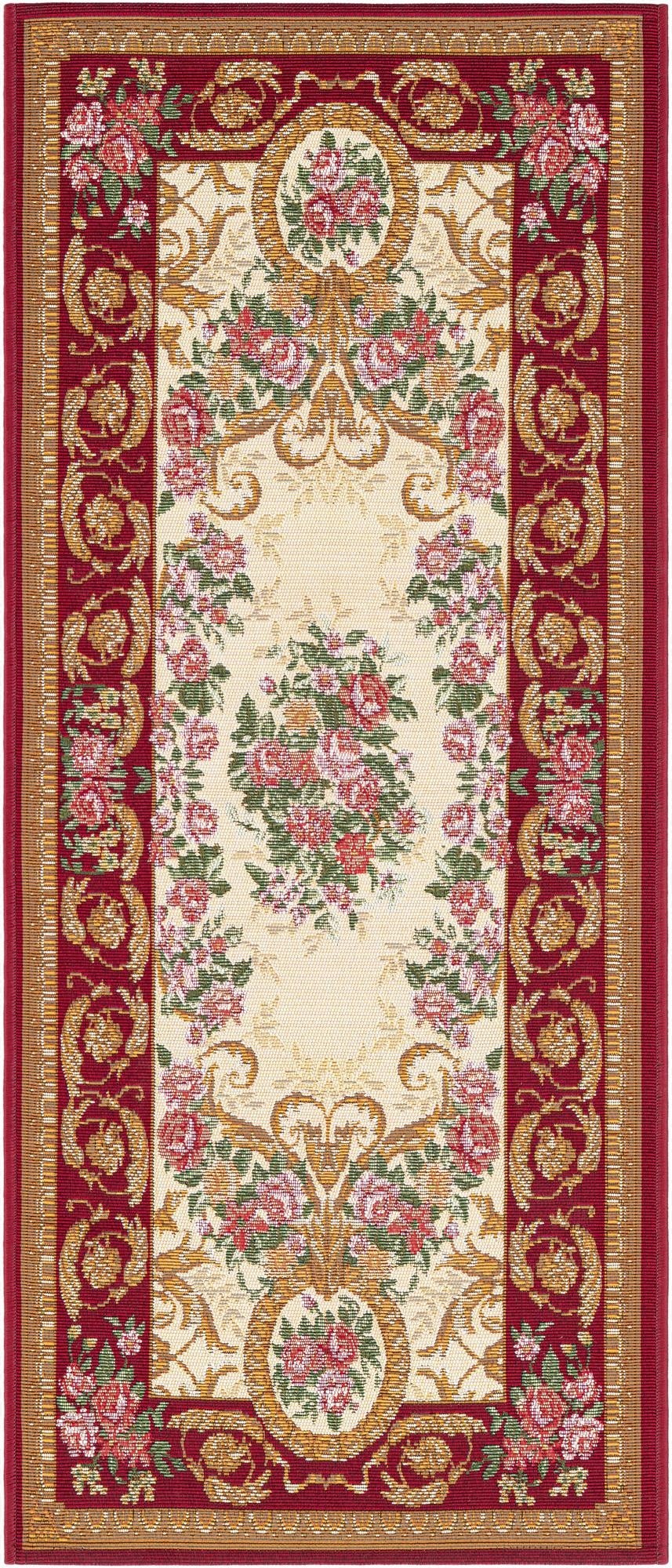 2' x 5'  Washable Traditional Indoor / Outdoor Runner Rug