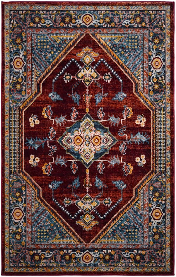 Detail image of 5' 3 x 8' Kamala Washable Rug
