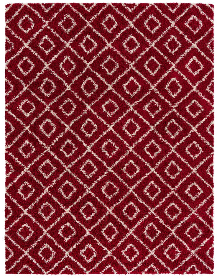 Detail image of 9' x 12' Lattice Shag Rug