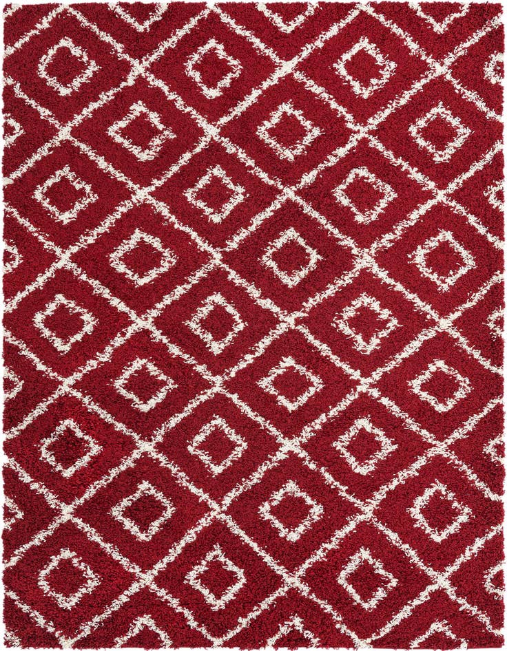 Detail image of 6' x 9' Lattice Shag Rug