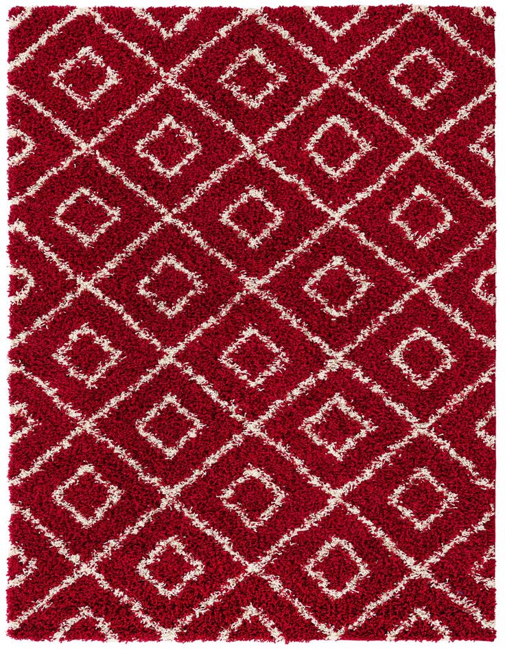 Detail image of 5' 3 x 8' Lattice Shag Rug