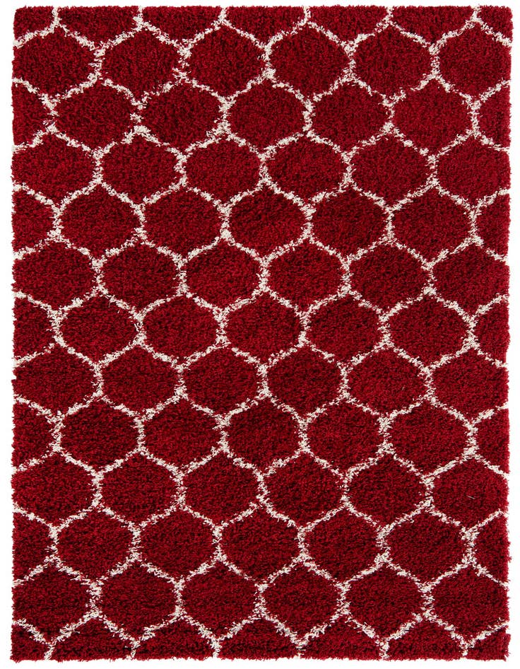 Detail image of 6' x 9' Lattice Shag Rug