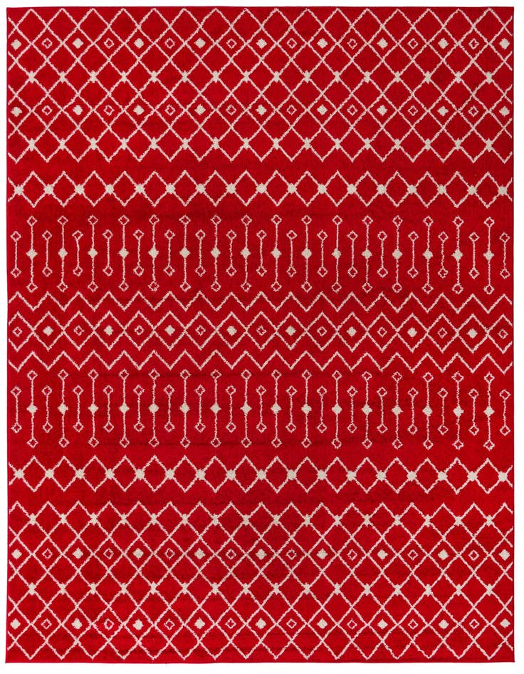 Detail image of 10' x 13' Moroccan Trellis Rug