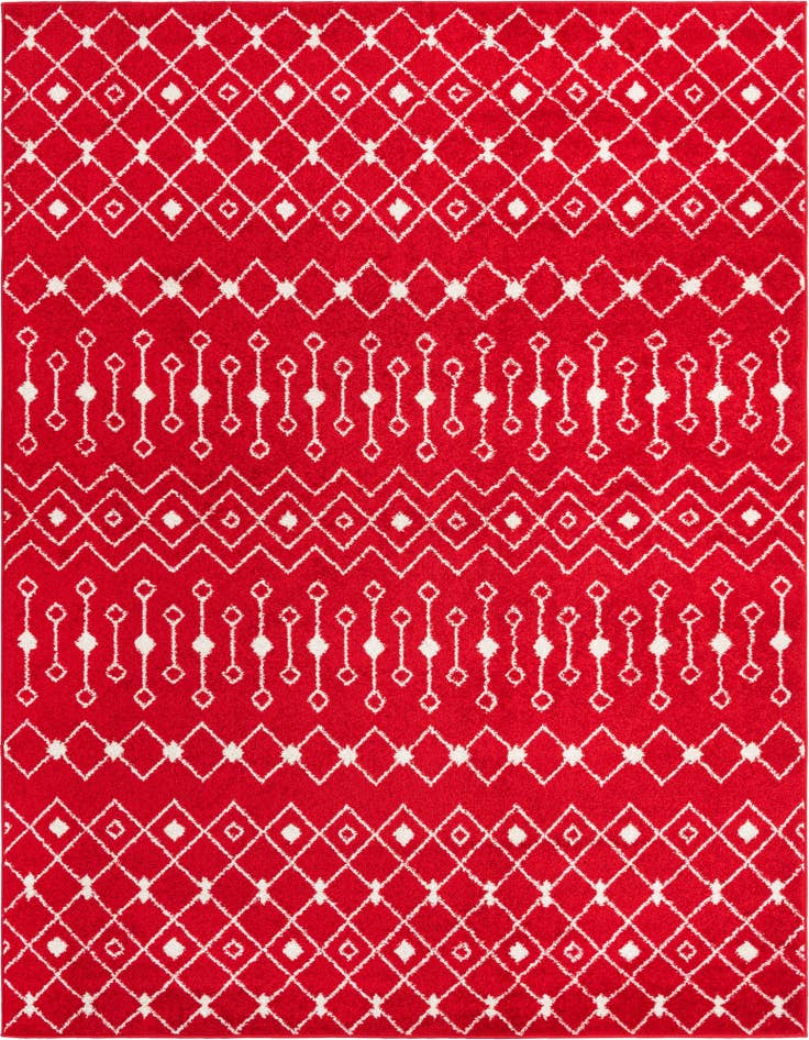 Detail image of 7' 10 x 10' Moroccan Trellis Rug