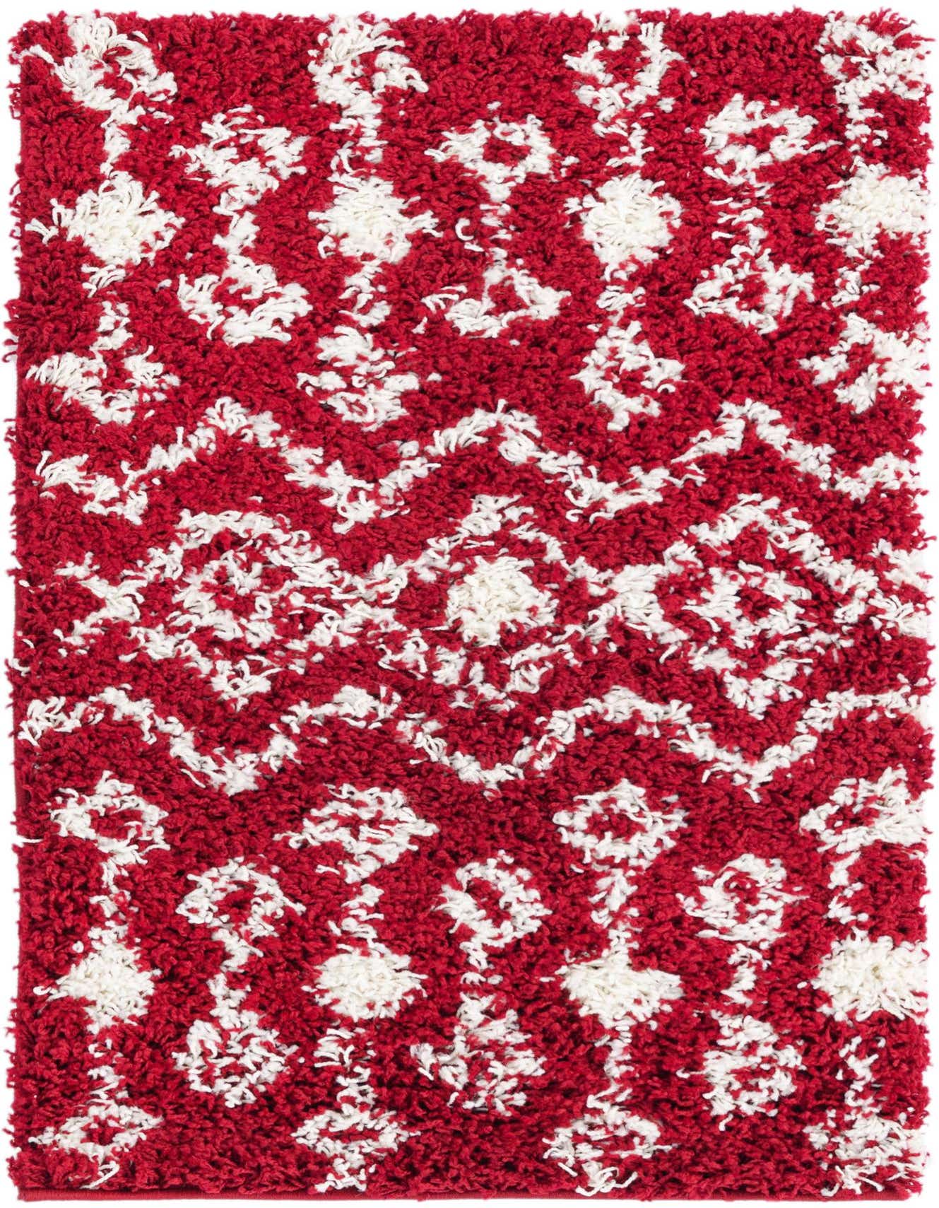 2' x 3' Moroccan Trellis Shag Rug