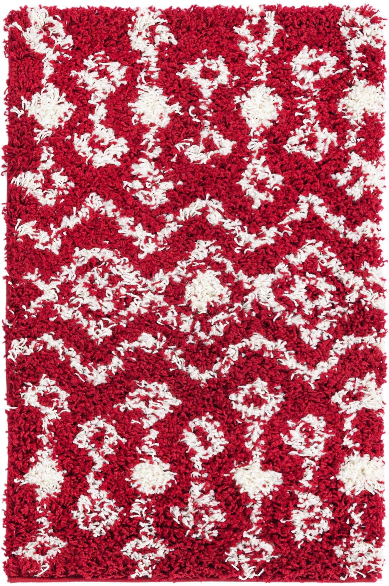 2' x 3' Moroccan Trellis Shag Rug