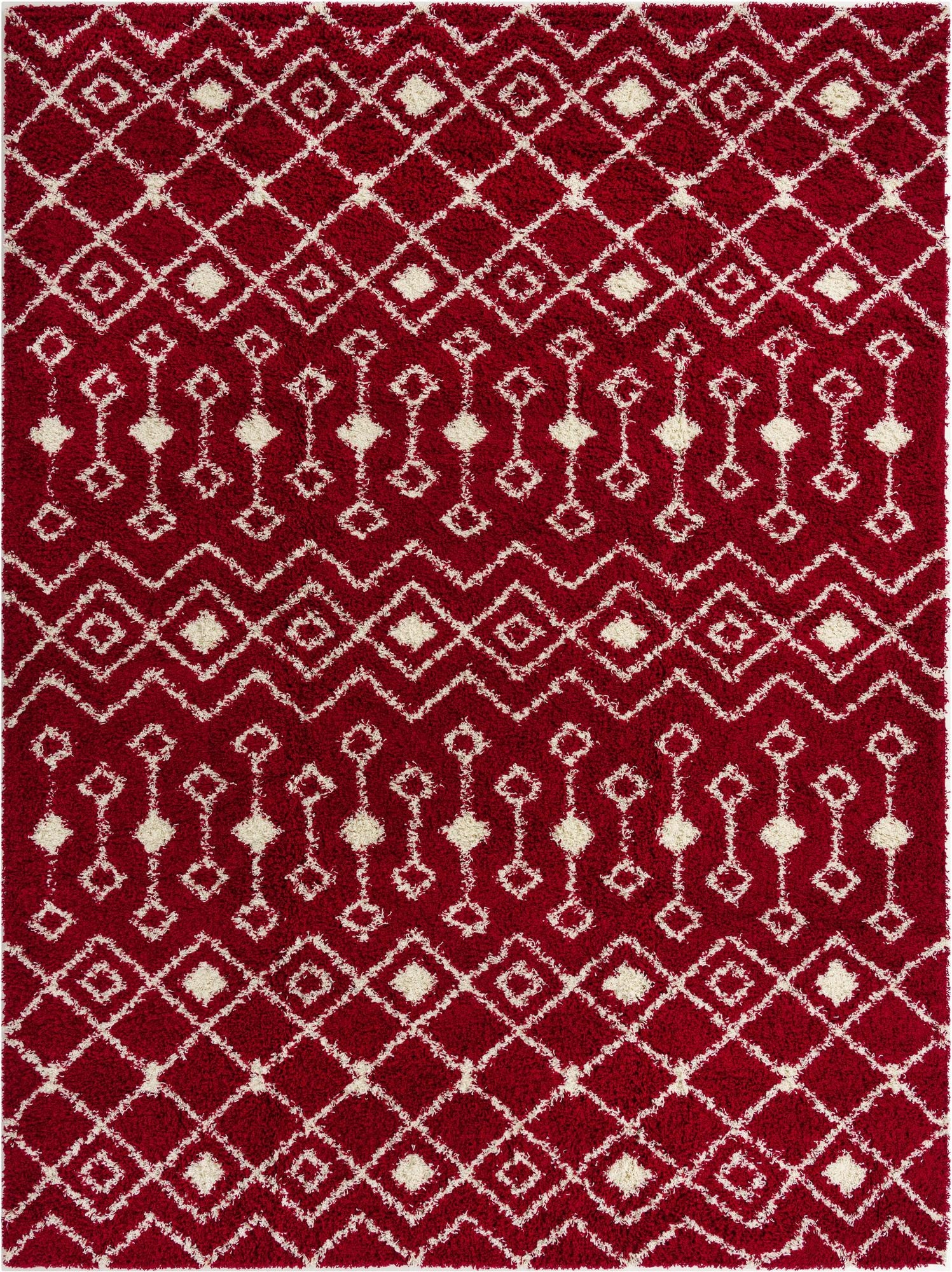 10' x 14' Moroccan Trellis Shag Rug