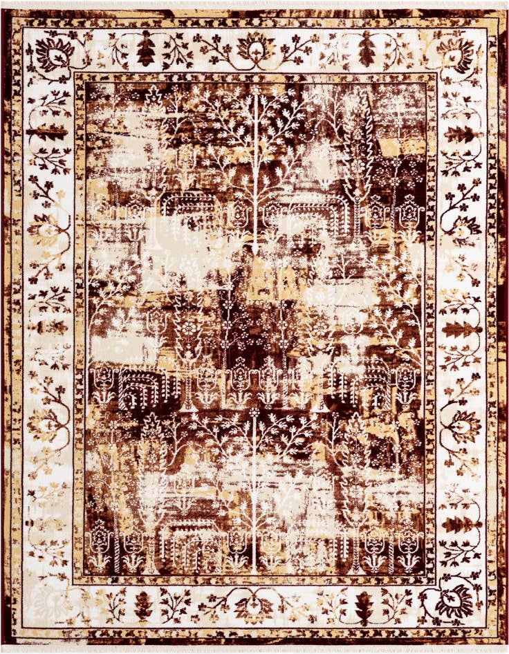 Detail image of 5' 3 x 8' Nain Design Rug