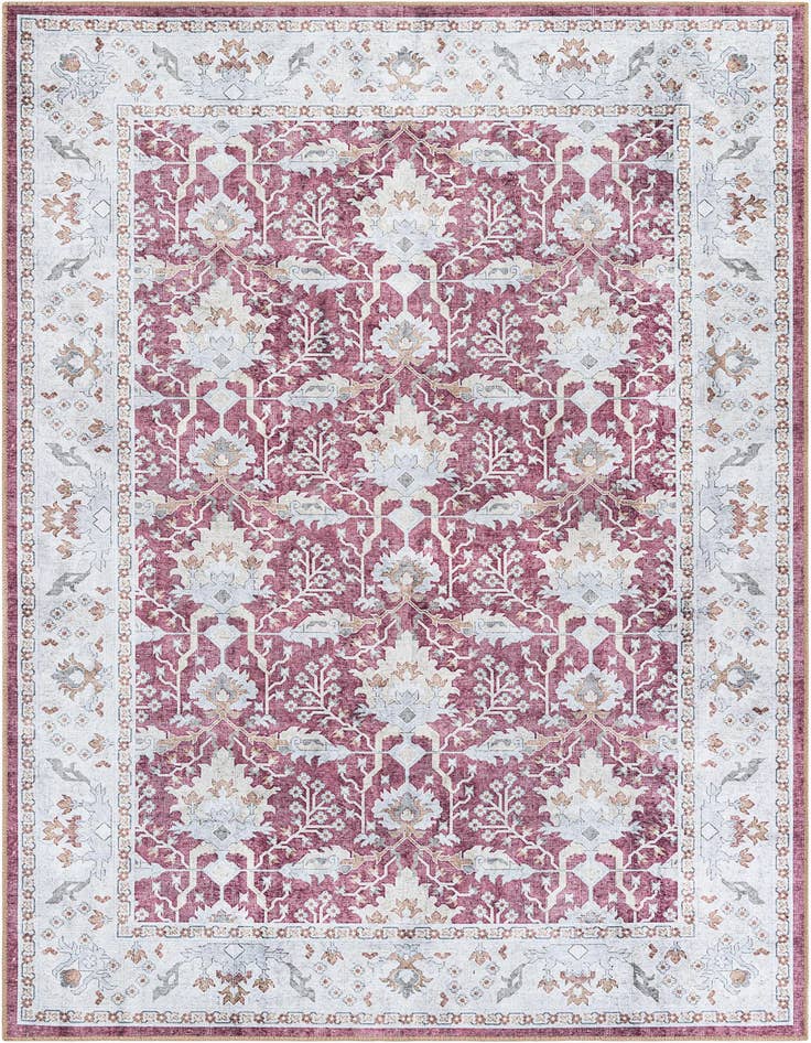 Detail image of 6' 1 x 9' Washable Timeless Rug