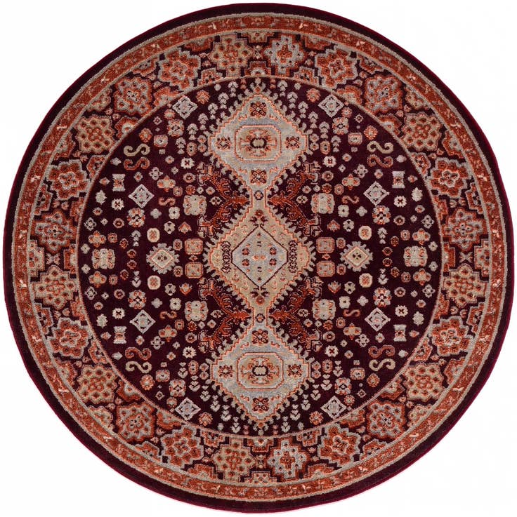 Detail image of 5' 3 x 5' 3 Kamala Washable Round Rug