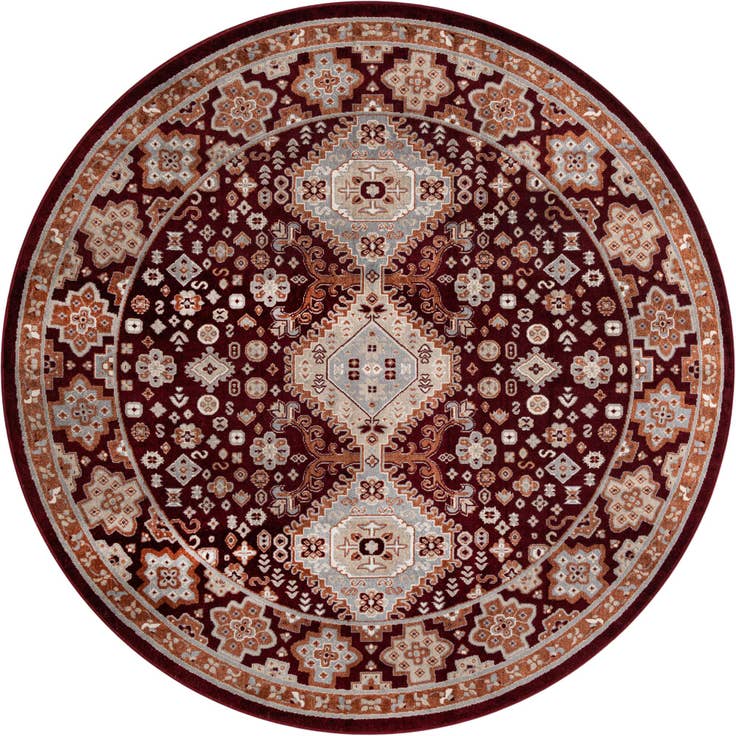 Detail image of 7' 10 x 7' 10 Kamala Washable Round Rug