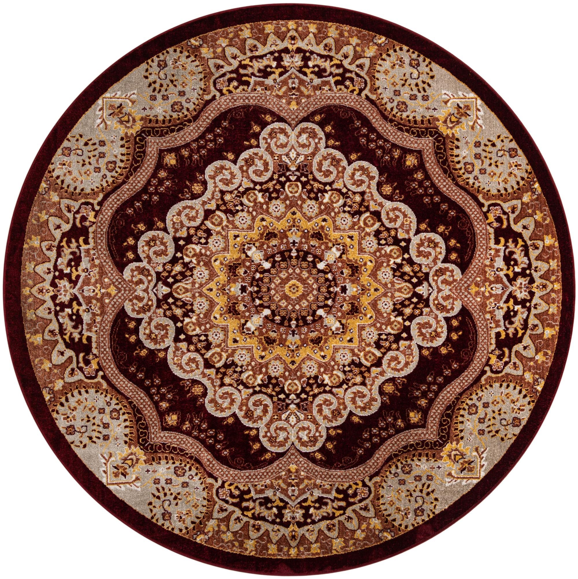 7' 10 x 7' 10 Kamala Washable Round Rug