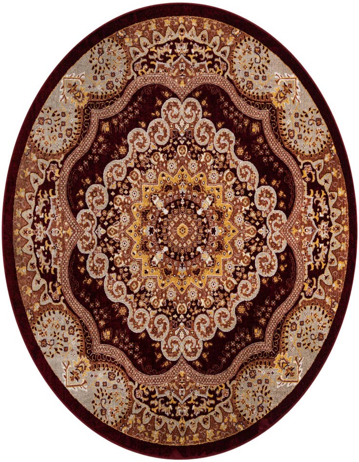 Detail image of 7' 10 x 7' 10 Kamala Washable Round Rug