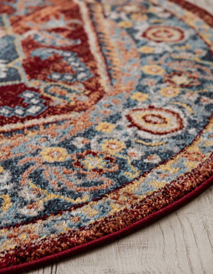 Detail image of 5' 3 x 5' 3 Kamala Washable Round Rug