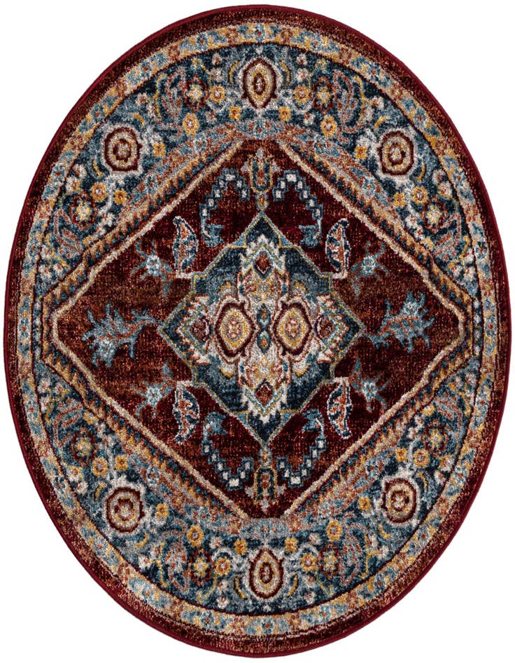 Detail image of 3' 3 x 3' 3 Kamala Washable Round Rug
