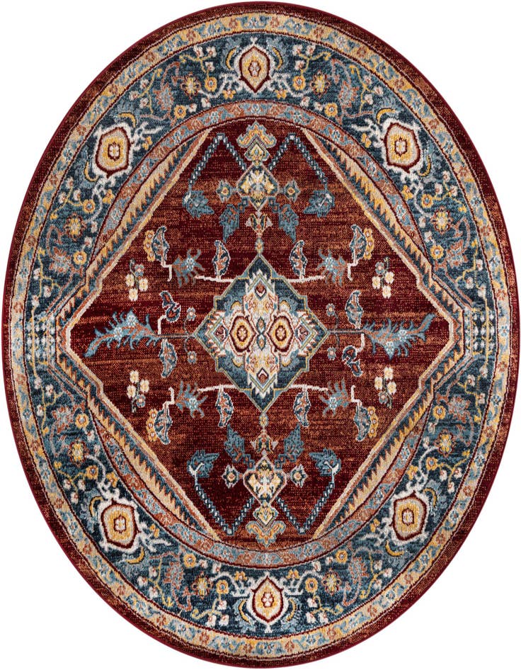 Detail image of 5' 3 x 5' 3 Kamala Washable Round Rug