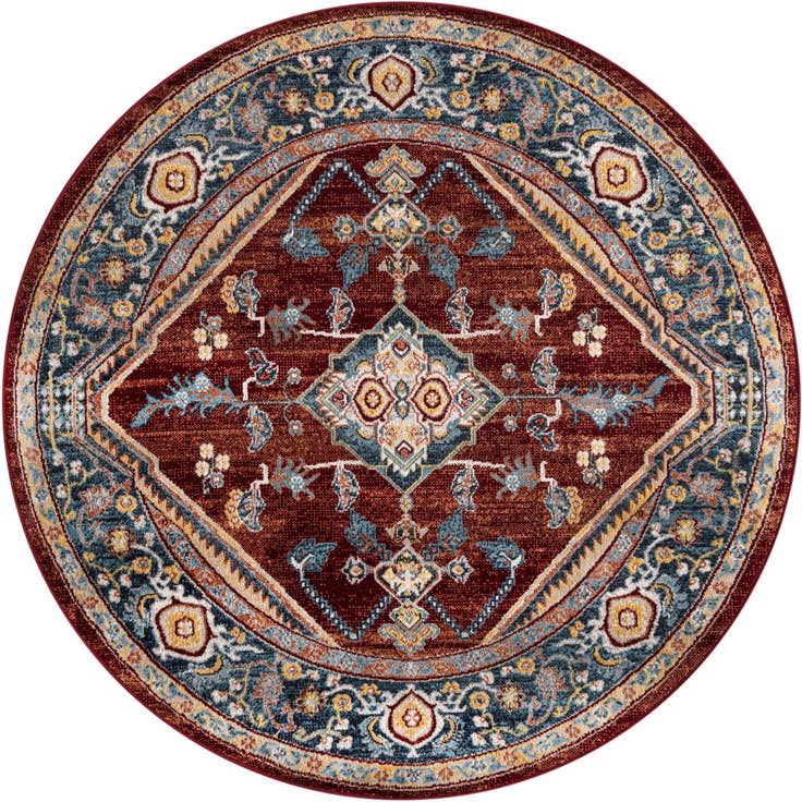 Detail image of 5' 3 x 5' 3 Kamala Washable Round Rug