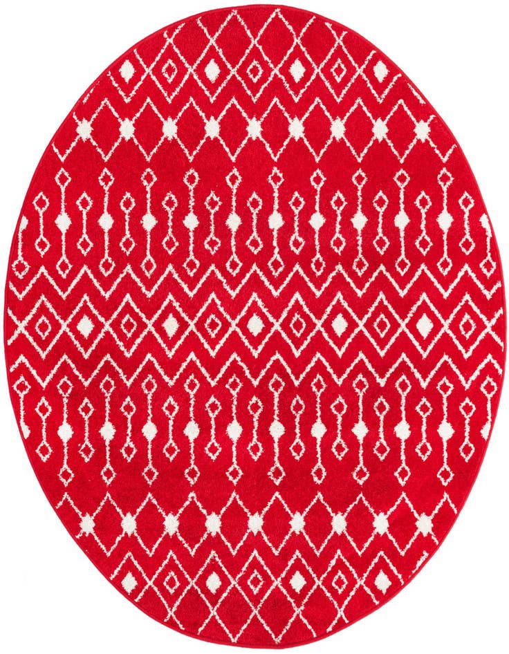 Detail image of 6' x 6' Moroccan Trellis Round Rug