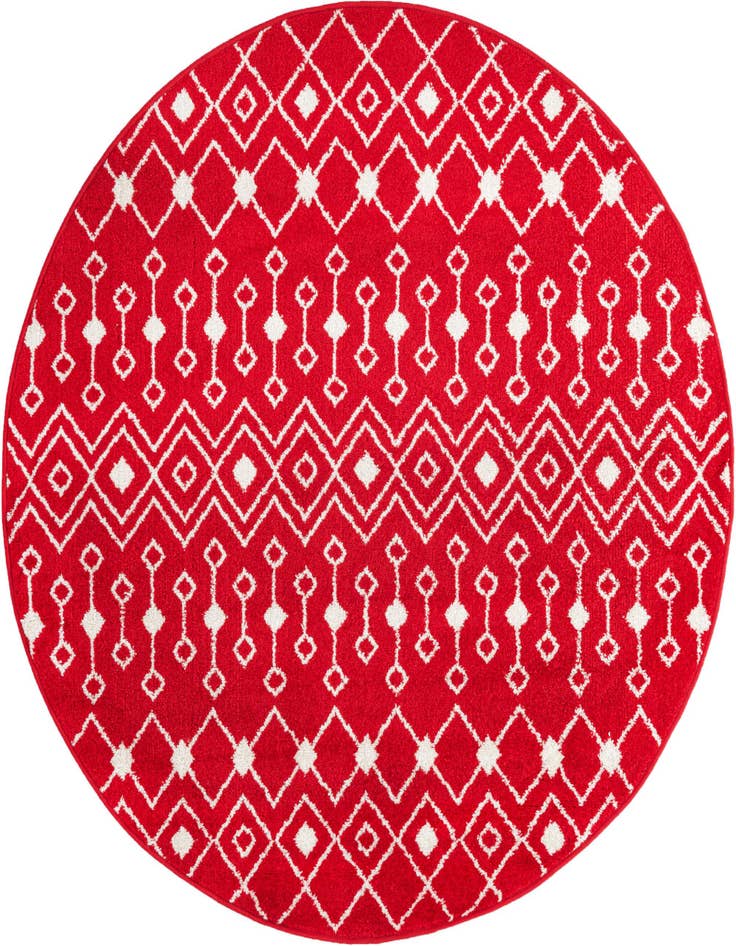 Detail image of 5' 3 x 5' 3 Moroccan Trellis Round Rug