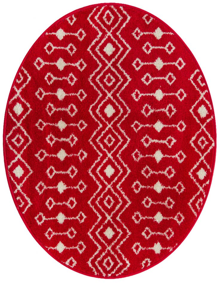 Detail image of 3' 3 x 3' 3 Moroccan Trellis Round Rug