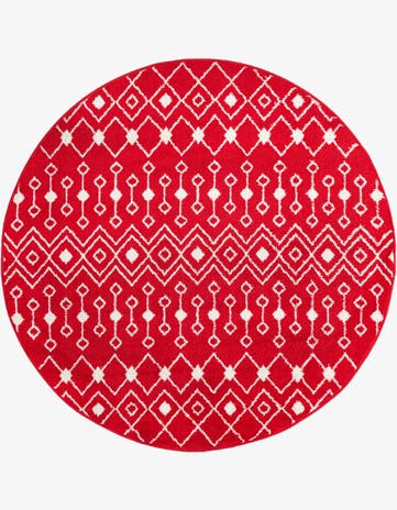 5' 3 x 5' 3 Moroccan Trellis Round Rug