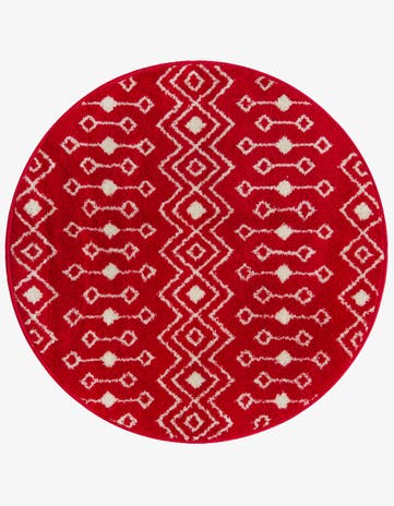 3' 3 x 3' 3 Moroccan Trellis Round Rug