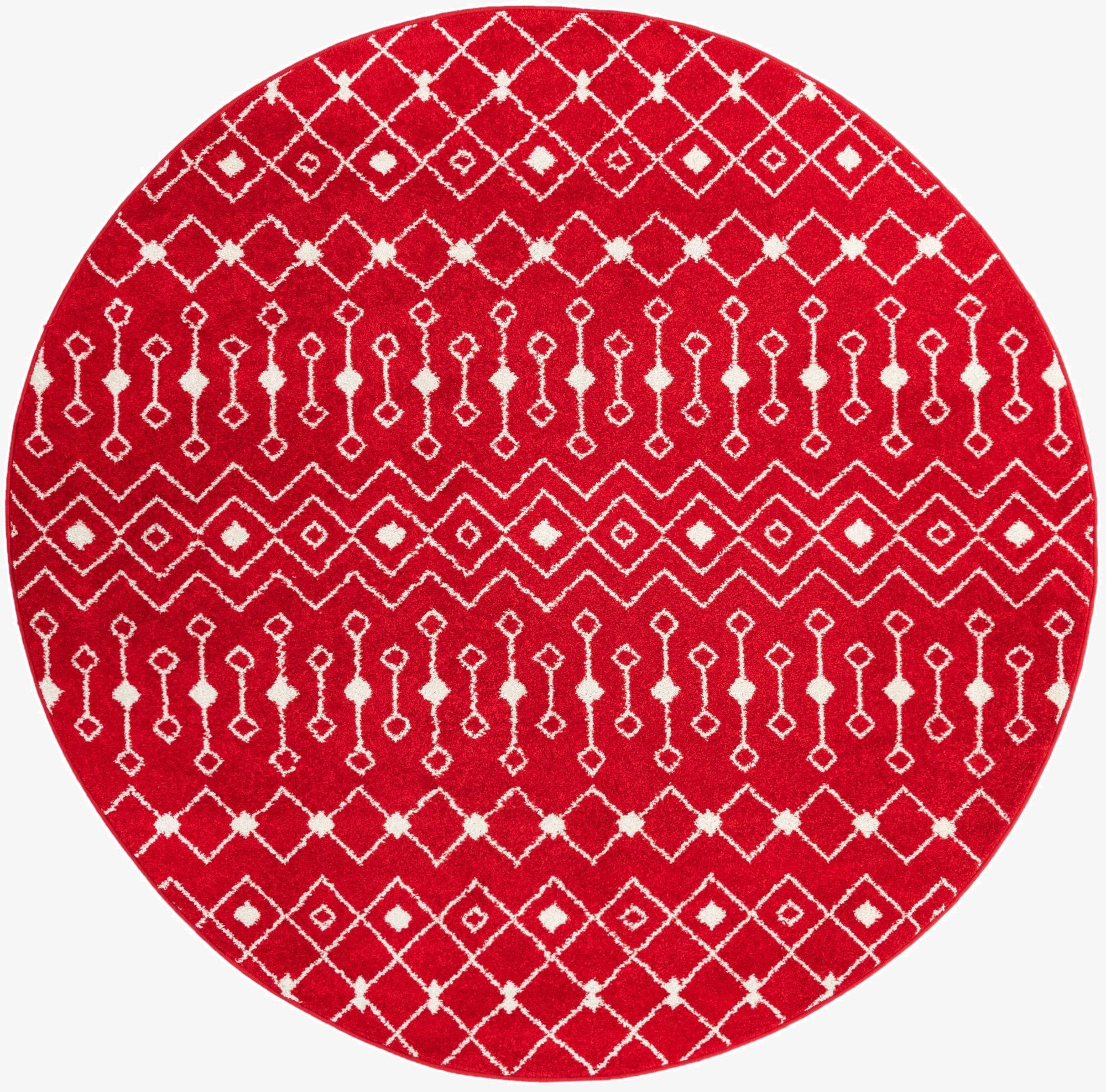 Primary image 7' 10 x 7' 10 Moroccan Trellis Round Rug
