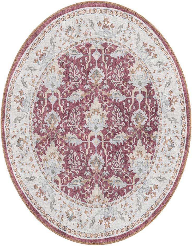Detail image of 3' 6 x 3' 6 Washable Timeless Round Rug