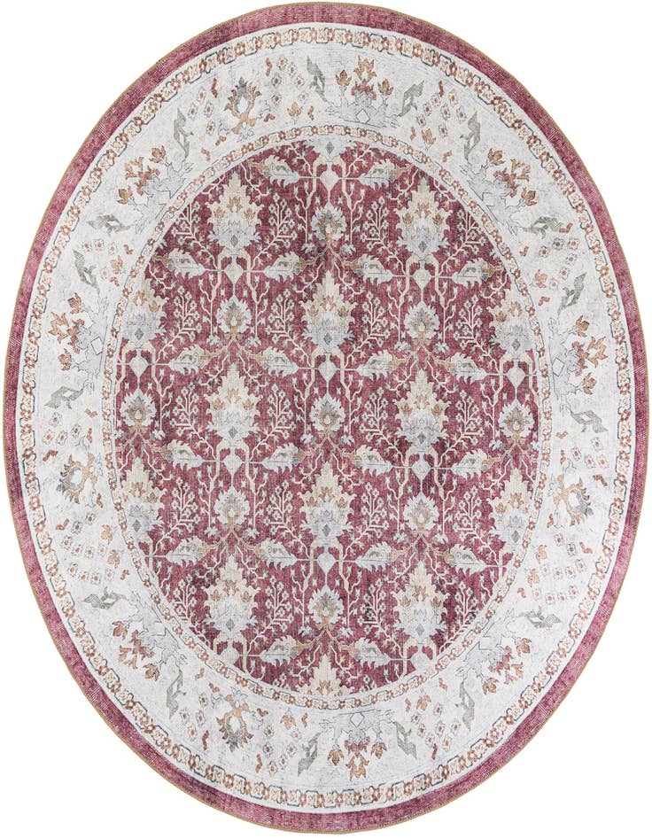 Detail image of 7' 10 x 7' 10 Washable Timeless Round Rug