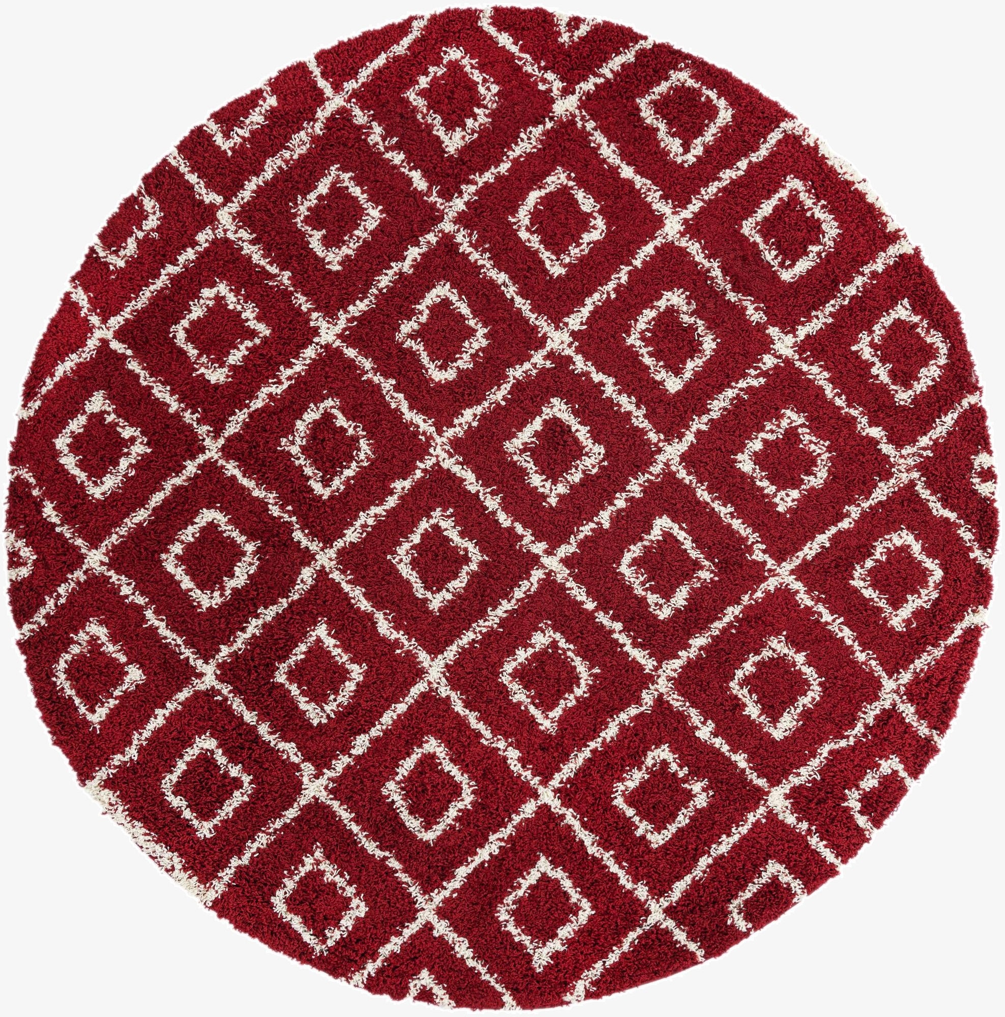 7' 10 x 7' 10 Trellis Shag Round Rug