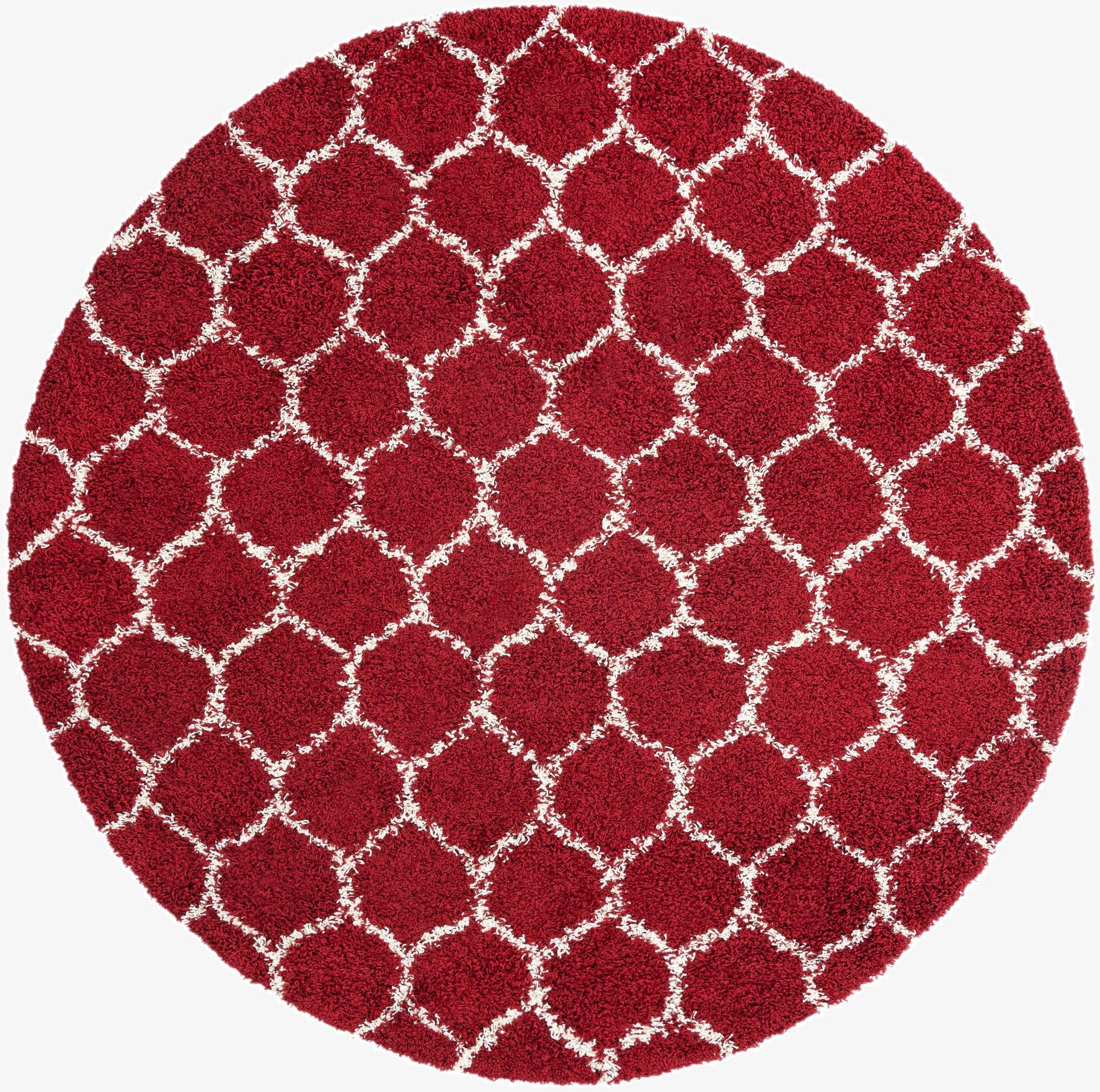 Primary image 7' 10 x 7' 10 Trellis Shag Round Rug