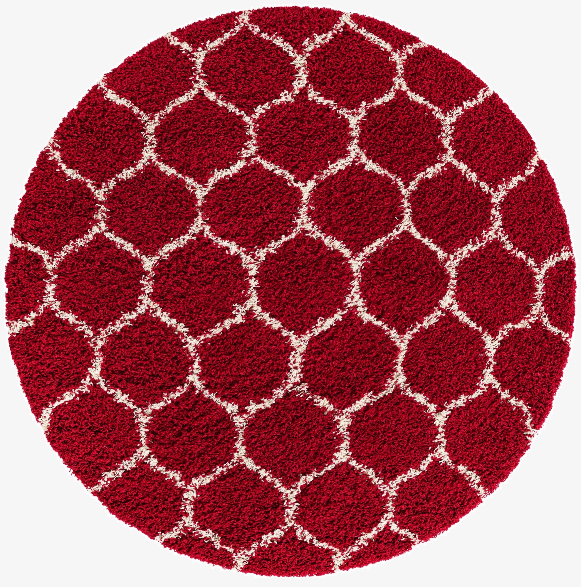 Primary image 6' x 6' Trellis Shag Round Rug