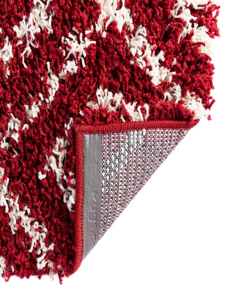Detail image of 2' x 8' Lattice Shag Runner Rug